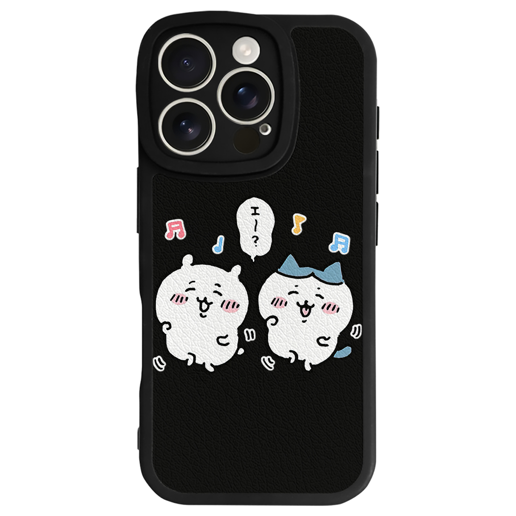 （画像用） ちいかわ ハチワレ Chii-kawa hachiware 【iPhone 16シリーズ対応】シリコンスマホケース（レザー調） 材質：シリコン